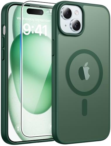 FNTCASE for Google Pixel 10 Pro XL Case  for Pixel 9 Pro XL Case  Fit for Magsafe  Translucent Matte  with Screen Protector  Military Grade Shockproof Protective Magnetic Phone Cover  6 8inch   Black 