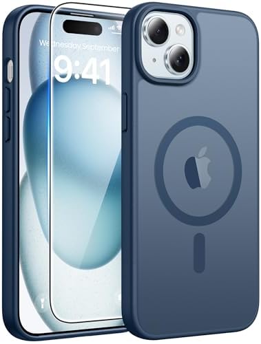 FNTCASE for Google Pixel 10 Pro XL Case  for Pixel 9 Pro XL Case  Fit for Magsafe  Translucent Matte  with Screen Protector  Military Grade Shockproof Protective Magnetic Phone Cover  6 8inch   Black 