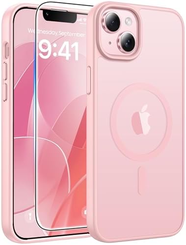 FNTCASE for Google Pixel 10 Pro XL Case  for Pixel 9 Pro XL Case  Fit for Magsafe  Translucent Matte  with Screen Protector  Military Grade Shockproof Protective Magnetic Phone Cover  6 8inch   Black 