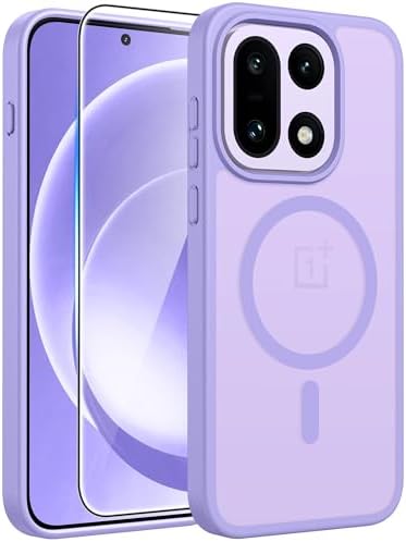 FNTCASE for Google Pixel 10 Pro XL Case  for Pixel 9 Pro XL Case  Fit for Magsafe  Translucent Matte  with Screen Protector  Military Grade Shockproof Protective Magnetic Phone Cover  6 8inch   Black 