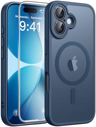 FNTCASE for Google Pixel 10 Pro XL Case  for Pixel 9 Pro XL Case  Fit for Magsafe  Translucent Matte  with Screen Protector  Military Grade Shockproof Protective Magnetic Phone Cover  6 8inch   Black 