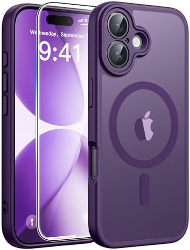 FNTCASE for Google Pixel 10 Pro XL Case  for Pixel 9 Pro XL Case  Fit for Magsafe  Translucent Matte  with Screen Protector  Military Grade Shockproof Protective Magnetic Phone Cover  6 8inch   Black 