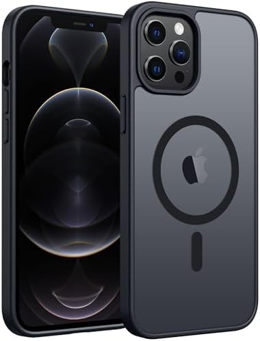 FNTCASE for Google Pixel 10 Pro XL Case  for Pixel 9 Pro XL Case  Fit for Magsafe  Translucent Matte  with Screen Protector  Military Grade Shockproof Protective Magnetic Phone Cover  6 8inch   Black 