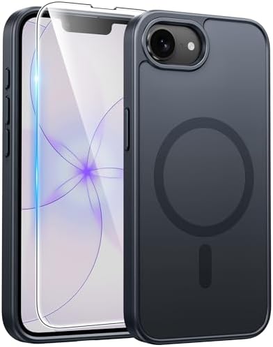 FNTCASE for Google Pixel 10 Pro XL Case  for Pixel 9 Pro XL Case  Fit for Magsafe  Translucent Matte  with Screen Protector  Military Grade Shockproof Protective Magnetic Phone Cover  6 8inch   Black 