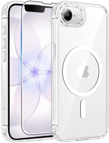 FNTCASE for Google Pixel 10 Pro XL Case  for Pixel 9 Pro XL Case  Fit for Magsafe  Translucent Matte  with Screen Protector  Military Grade Shockproof Protective Magnetic Phone Cover  6 8inch   Black 