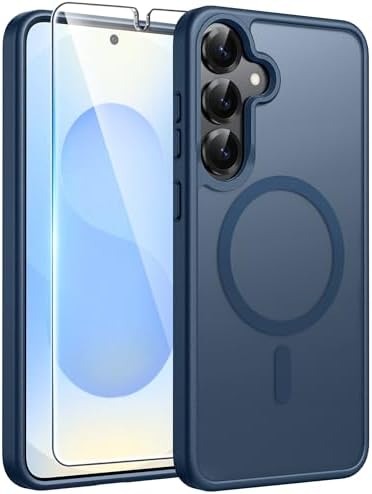 FNTCASE for Google Pixel 10 Pro XL Case  for Pixel 9 Pro XL Case  Fit for Magsafe  Translucent Matte  with Screen Protector  Military Grade Shockproof Protective Magnetic Phone Cover  6 8inch   Black 