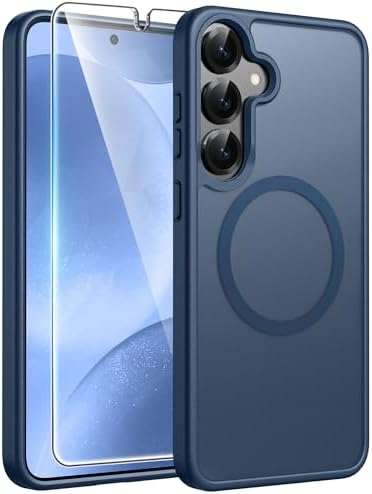 FNTCASE for Google Pixel 10 Pro XL Case  for Pixel 9 Pro XL Case  Fit for Magsafe  Translucent Matte  with Screen Protector  Military Grade Shockproof Protective Magnetic Phone Cover  6 8inch   Black 