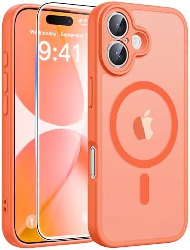 FNTCASE for Google Pixel 10 Pro XL Case  for Pixel 9 Pro XL Case  Fit for Magsafe  Translucent Matte  with Screen Protector  Military Grade Shockproof Protective Magnetic Phone Cover  6 8inch   Black 