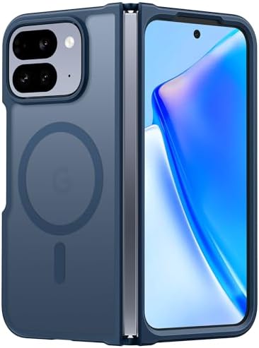 FNTCASE for Google Pixel 10 Pro XL Case  for Pixel 9 Pro XL Case  Fit for Magsafe  Translucent Matte  with Screen Protector  Military Grade Shockproof Protective Magnetic Phone Cover  6 8inch   Black 