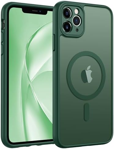 FNTCASE for Google Pixel 10 Pro XL Case  for Pixel 9 Pro XL Case  Fit for Magsafe  Translucent Matte  with Screen Protector  Military Grade Shockproof Protective Magnetic Phone Cover  6 8inch   Black 