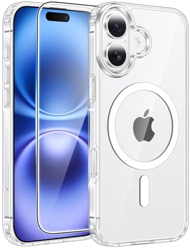 FNTCASE for Google Pixel 10 Pro XL Case  for Pixel 9 Pro XL Case  Fit for Magsafe  Translucent Matte  with Screen Protector  Military Grade Shockproof Protective Magnetic Phone Cover  6 8inch   Black 