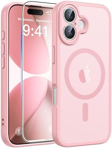 FNTCASE for Google Pixel 10 Pro XL Case  for Pixel 9 Pro XL Case  Fit for Magsafe  Translucent Matte  with Screen Protector  Military Grade Shockproof Protective Magnetic Phone Cover  6 8inch   Black 