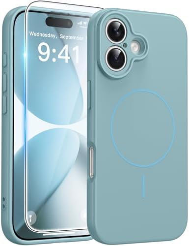 FNTCASE for Google Pixel 10 Pro XL Case  for Pixel 9 Pro XL Case  Fit for Magsafe  Translucent Matte  with Screen Protector  Military Grade Shockproof Protective Magnetic Phone Cover  6 8inch   Black 