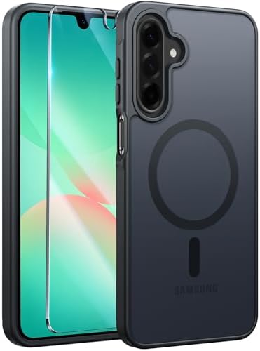 FNTCASE for Google Pixel 10 Pro XL Case  for Pixel 9 Pro XL Case  Fit for Magsafe  Translucent Matte  with Screen Protector  Military Grade Shockproof Protective Magnetic Phone Cover  6 8inch   Black 