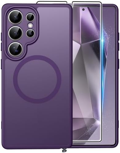 FNTCASE for Google Pixel 10 Pro XL Case  for Pixel 9 Pro XL Case  Fit for Magsafe  Translucent Matte  with Screen Protector  Military Grade Shockproof Protective Magnetic Phone Cover  6 8inch   Black 