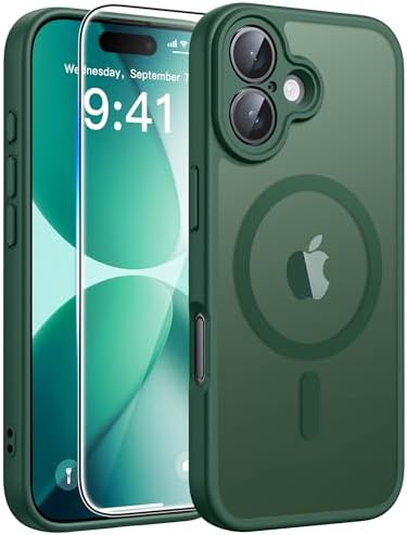 FNTCASE for Google Pixel 10 Pro XL Case  for Pixel 9 Pro XL Case  Fit for Magsafe  Translucent Matte  with Screen Protector  Military Grade Shockproof Protective Magnetic Phone Cover  6 8inch   Black 