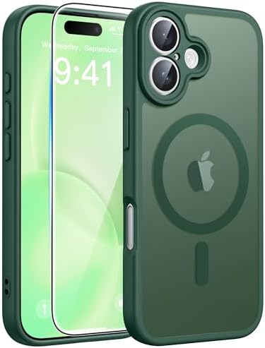 FNTCASE for Google Pixel 10 Pro XL Case  for Pixel 9 Pro XL Case  Fit for Magsafe  Translucent Matte  with Screen Protector  Military Grade Shockproof Protective Magnetic Phone Cover  6 8inch   Black 