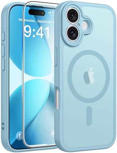 FNTCASE for Google Pixel 10 Pro XL Case  for Pixel 9 Pro XL Case  Fit for Magsafe  Translucent Matte  with Screen Protector  Military Grade Shockproof Protective Magnetic Phone Cover  6 8inch   Black 