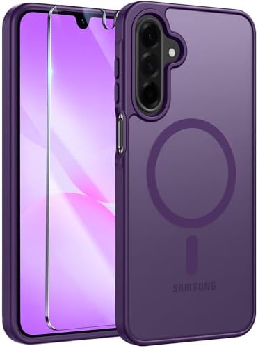 FNTCASE for Google Pixel 10 Pro XL Case  for Pixel 9 Pro XL Case  Fit for Magsafe  Translucent Matte  with Screen Protector  Military Grade Shockproof Protective Magnetic Phone Cover  6 8inch   Black 