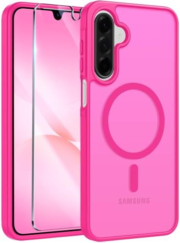 FNTCASE for Google Pixel 10 Pro XL Case  for Pixel 9 Pro XL Case  Fit for Magsafe  Translucent Matte  with Screen Protector  Military Grade Shockproof Protective Magnetic Phone Cover  6 8inch   Black 