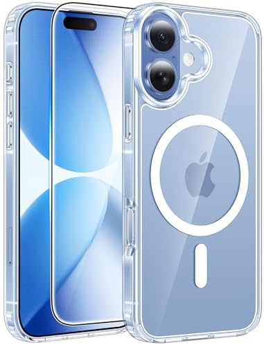 FNTCASE for Google Pixel 10 Pro XL Case  for Pixel 9 Pro XL Case  Fit for Magsafe  Translucent Matte  with Screen Protector  Military Grade Shockproof Protective Magnetic Phone Cover  6 8inch   Black 