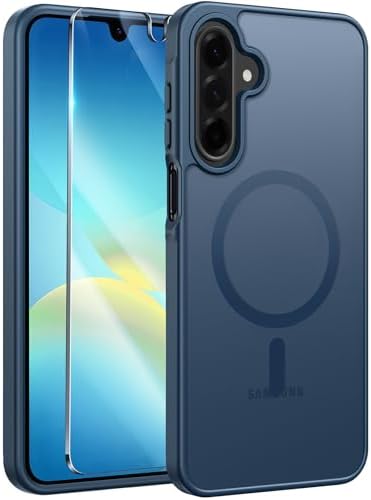 FNTCASE for Google Pixel 10 Pro XL Case  for Pixel 9 Pro XL Case  Fit for Magsafe  Translucent Matte  with Screen Protector  Military Grade Shockproof Protective Magnetic Phone Cover  6 8inch   Black 