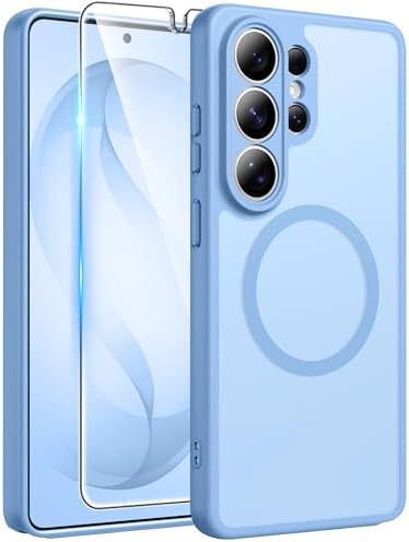 FNTCASE for Google Pixel 10 Pro XL Case  for Pixel 9 Pro XL Case  Fit for Magsafe  Translucent Matte  with Screen Protector  Military Grade Shockproof Protective Magnetic Phone Cover  6 8inch   Black 