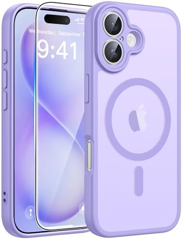 FNTCASE for Google Pixel 10 Pro XL Case  for Pixel 9 Pro XL Case  Fit for Magsafe  Translucent Matte  with Screen Protector  Military Grade Shockproof Protective Magnetic Phone Cover  6 8inch   Black 