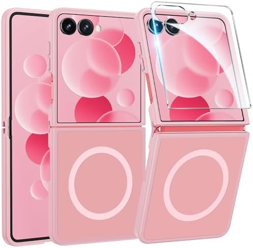 FNTCASE for Google Pixel 10 Pro XL Case  for Pixel 9 Pro XL Case  Fit for Magsafe  Translucent Matte  with Screen Protector  Military Grade Shockproof Protective Magnetic Phone Cover  6 8inch   Black 