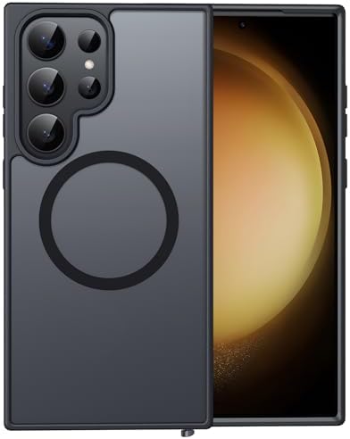 FNTCASE for Google Pixel 10 Pro XL Case  for Pixel 9 Pro XL Case  Fit for Magsafe  Translucent Matte  with Screen Protector  Military Grade Shockproof Protective Magnetic Phone Cover  6 8inch   Black 