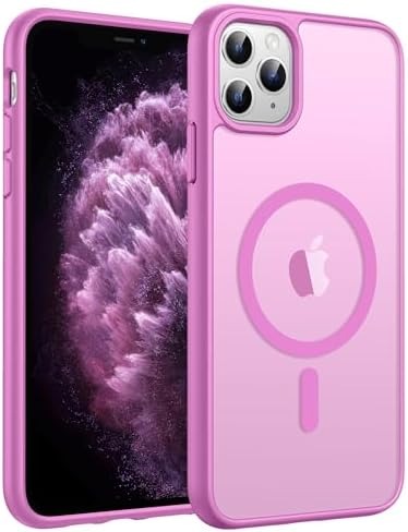 FNTCASE for Google Pixel 10 Pro XL Case  for Pixel 9 Pro XL Case  Fit for Magsafe  Translucent Matte  with Screen Protector  Military Grade Shockproof Protective Magnetic Phone Cover  6 8inch   Black 