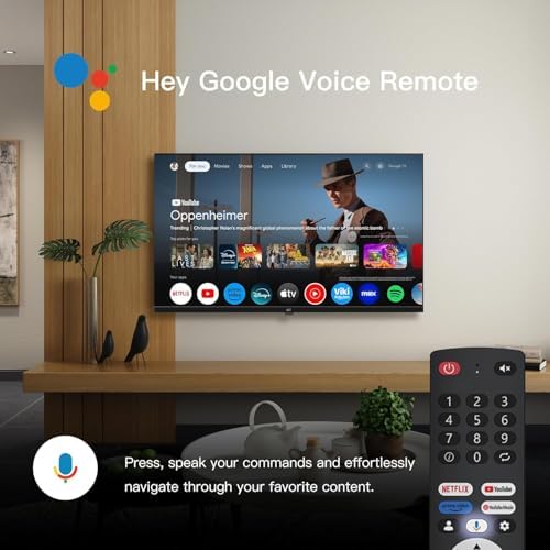 FPD 50 Inch Smart TV  4K LED Google TV with Google Play Built in Google Cast  HDR 10  MEMC  Voice Remote  Dolby Audio  UHD Stream Live Television  CG50 C3 2024 