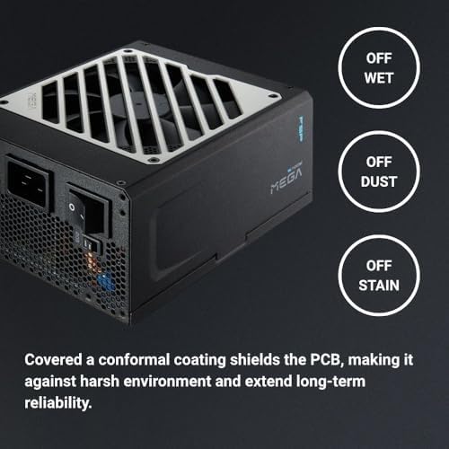 FSP MEGA TI 1650W Power Supply  80 Plus & Cybenetics Titanium  Lambda A    ATX3 1 & PCIe 5 1  12V 2x6   Full Modular  MEGA TI 1650W
