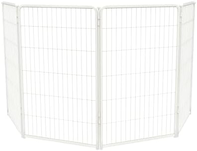 FXW Homeplus Unleashed Indoor Dog Playpen   Stress Free and Safe Play  Heavy Duty 32 Inch 8 Panels Dog Pen for Small and Medium Dogs  Black Patented