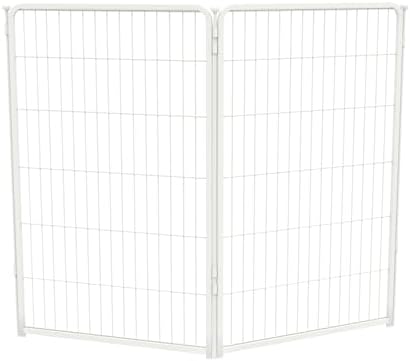 FXW Homeplus Unleashed Indoor Dog Playpen   Stress Free and Safe Play  Heavy Duty 32 Inch 8 Panels Dog Pen for Small and Medium Dogs  Black Patented