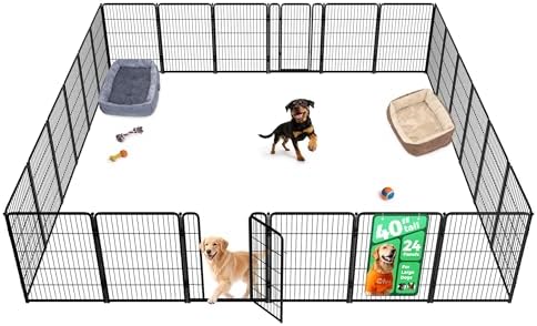 FXW Homeplus Unleashed Indoor Dog Playpen   Stress Free and Safe Play  Heavy Duty 32 Inch 8 Panels Dog Pen for Small and Medium Dogs  Black Patented