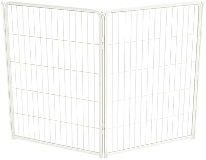 FXW Homeplus Unleashed Indoor Dog Playpen   Stress Free and Safe Play  Heavy Duty 32 Inch 8 Panels Dog Pen for Small and Medium Dogs  Black Patented