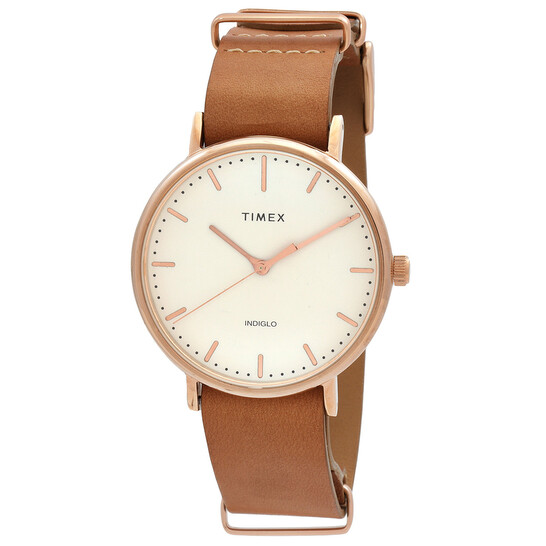 Fairfield Quartz White Dial Unisex Watch Tw2p91200