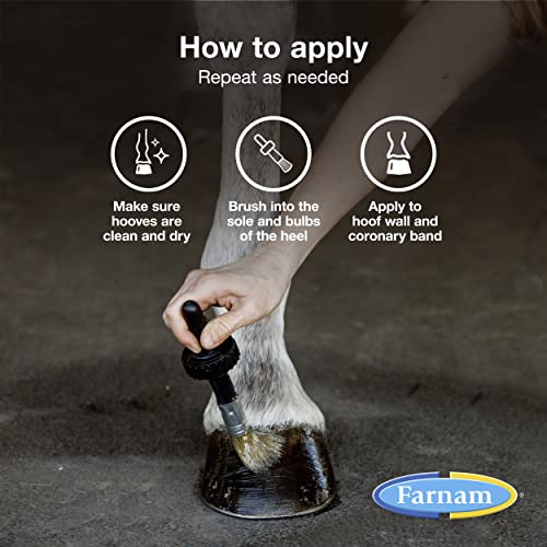 Farnam Horseshoers Secret Deep Penetrating Hoof Oil for Horses  Conditions Dry Hooves and Prevents Cracks  Splits and Contracted Heels  Contains Avocado Oil  32 Oz