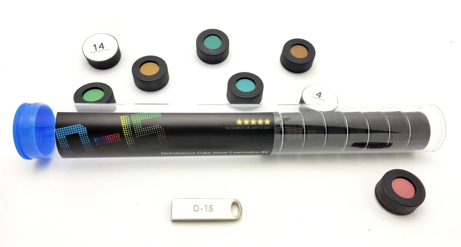 Farnsworth Munsell D 15 Color Vision Test  Includes test sheet  & manual   NEW