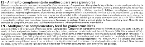 Fast Multipower Bird Food by Super Versatil   20 Percent Protein for Canary and Small Bird  Chick Feed with Milk Thistle Extract for Chicks High Energy Blend Silver Foil Bag 5 Lb