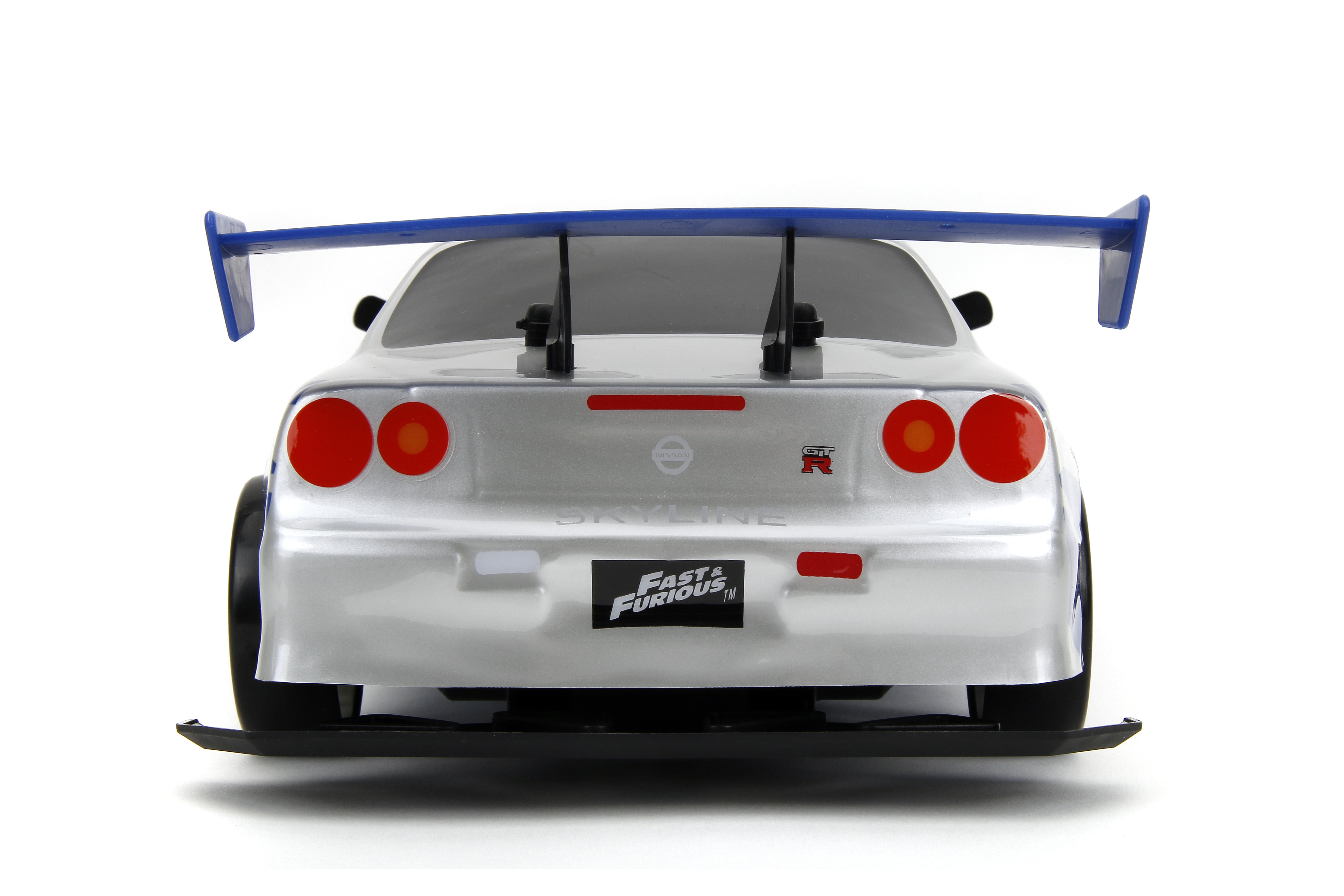 Fast & Furious 1:10 Nissan Skyline GT-R R34 Drift RC Autos con Control por Radio, Plástico, 8+