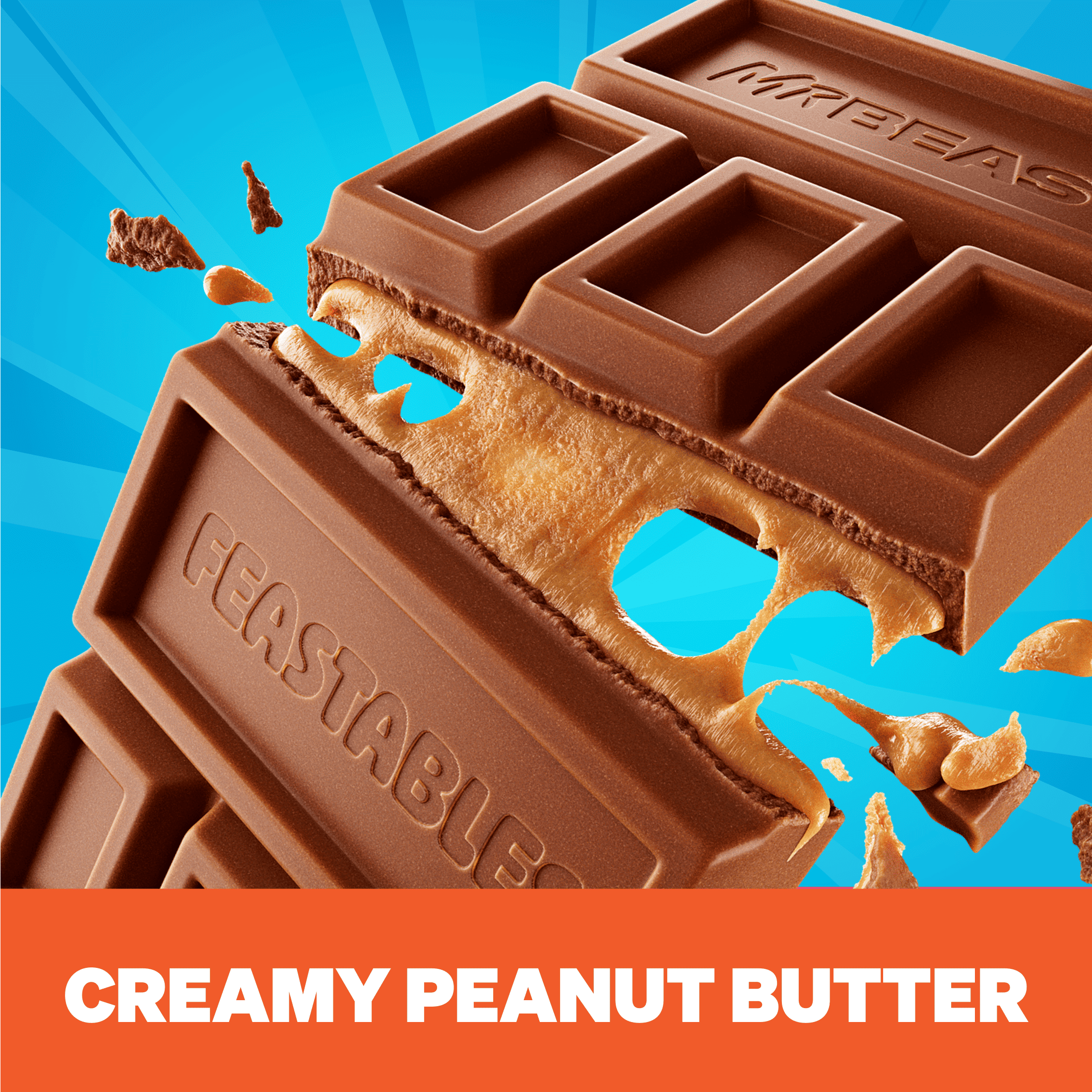 Feastables MrBeast Milk Chocolate Bar Sampler Variety Pack  2 1 oz  60g   4 Count