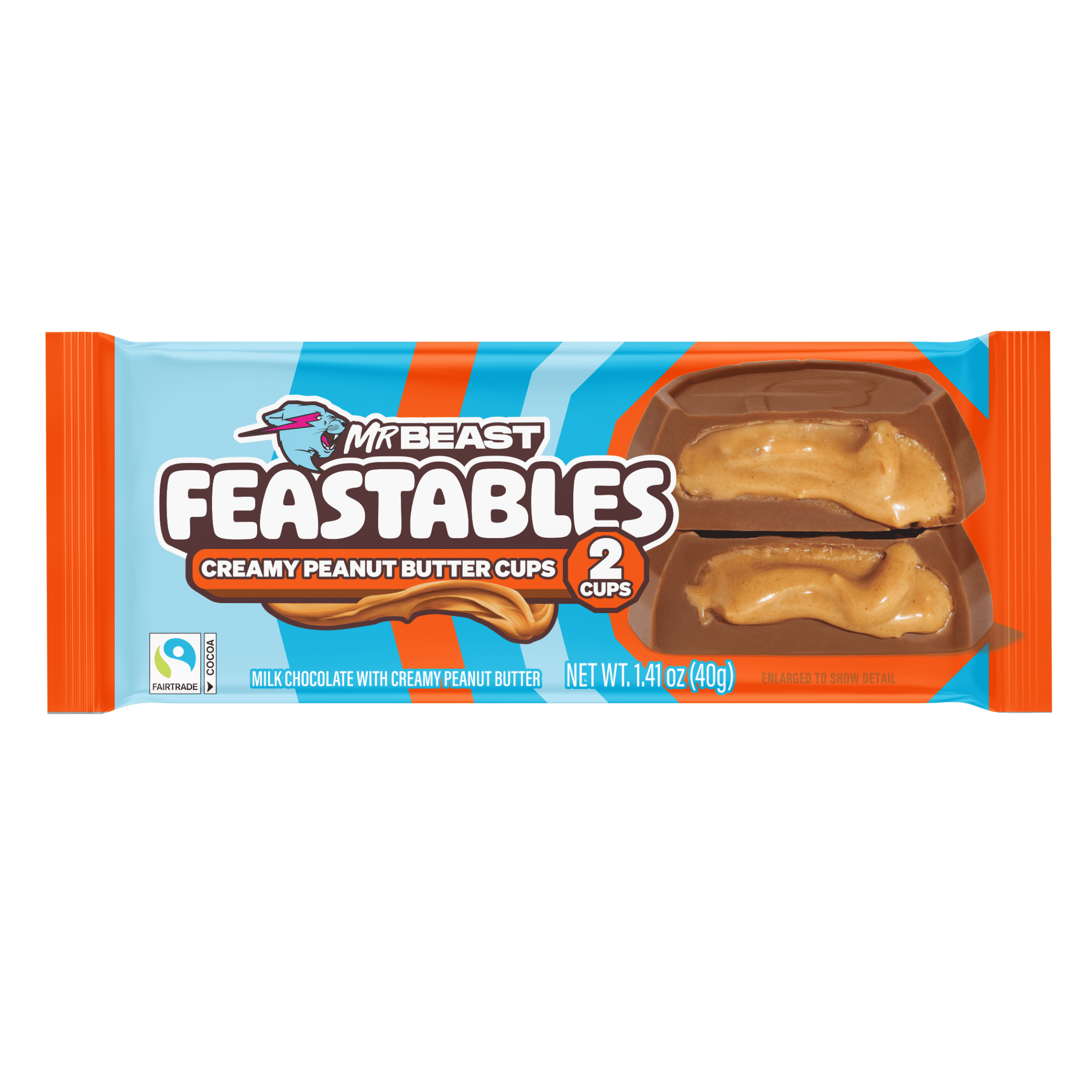 Feastables MrBeast Peanut Butter Cups  1 41 oz  35g   2 Count
