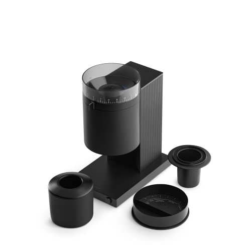 Fellow Opus - Molinillo de café con rebabas cónicas, eléctrico multiusos, molinillo de espresso con 41 ajustes para goteo, prensa francesa y preparación fría, color negro mate