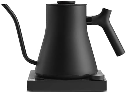 Fellow Stagg EKG Pro Studio Edition Electric Gooseneck Kettle   Pour Over Coffee  Tea  Quick Heating  Precise Temperature Control  Scheduling  Built in Brew Timer   Matte Black  0 9 L