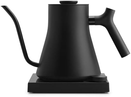 Fellow Stagg EKG Pro Studio Edition Electric Gooseneck Kettle   Pour Over Coffee  Tea  Quick Heating  Precise Temperature Control  Scheduling  Built in Brew Timer   Matte Black  0 9 L