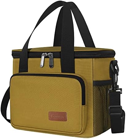 Femuar Lunch Bags for Women/Men  Insulated Lunch Bag for Work Office Picnic   Lunch Cooler Bag Leakproof Lunch Box with Adjustable Shoulder Strap   Blue