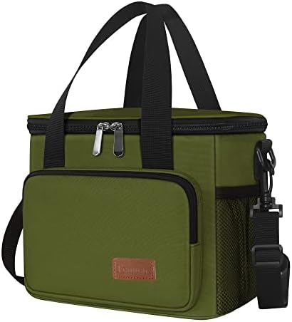 Femuar Lunch Bags for Women/Men  Insulated Lunch Bag for Work Office Picnic   Lunch Cooler Bag Leakproof Lunch Box with Adjustable Shoulder Strap   Blue