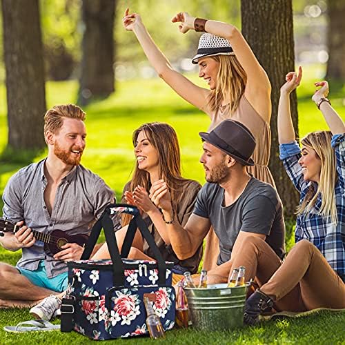 Femuar Lunch Bags for Women/Men  Insulated Lunch Bag for Work Office Picnic   Lunch Cooler Bag Leakproof Lunch Box with Adjustable Shoulder Strap   Blue